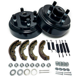 Lostar brake drum kit for EZGO TXT, ready for maintenance.