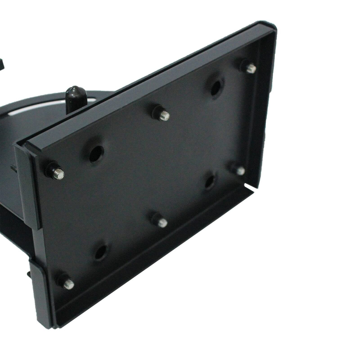 LOSTAR gun rack front-view installation perspective highlights quick bolt-in setup