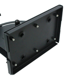 LOSTAR gun rack front-view installation perspective highlights quick bolt-in setup