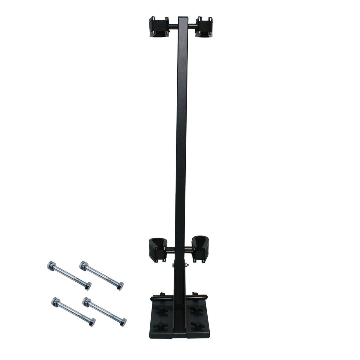 LOSTAR gun rack installed on floorboard demonstrates easy bolt-in installation