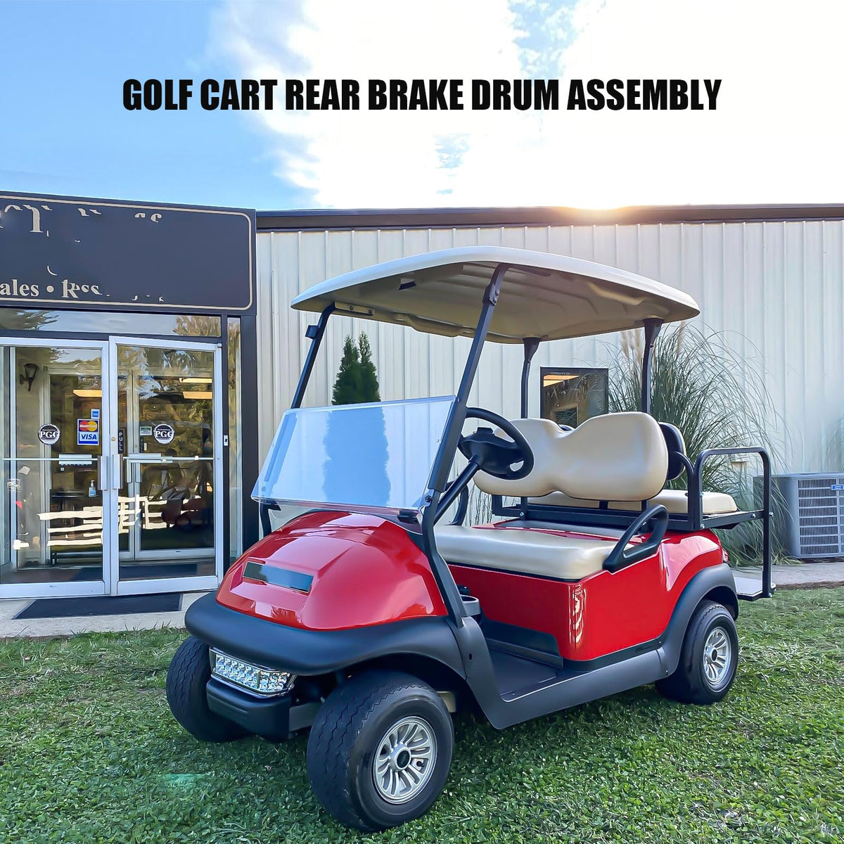 LOSTAR rear brake drum hub for golf cart provides durable stopping power.