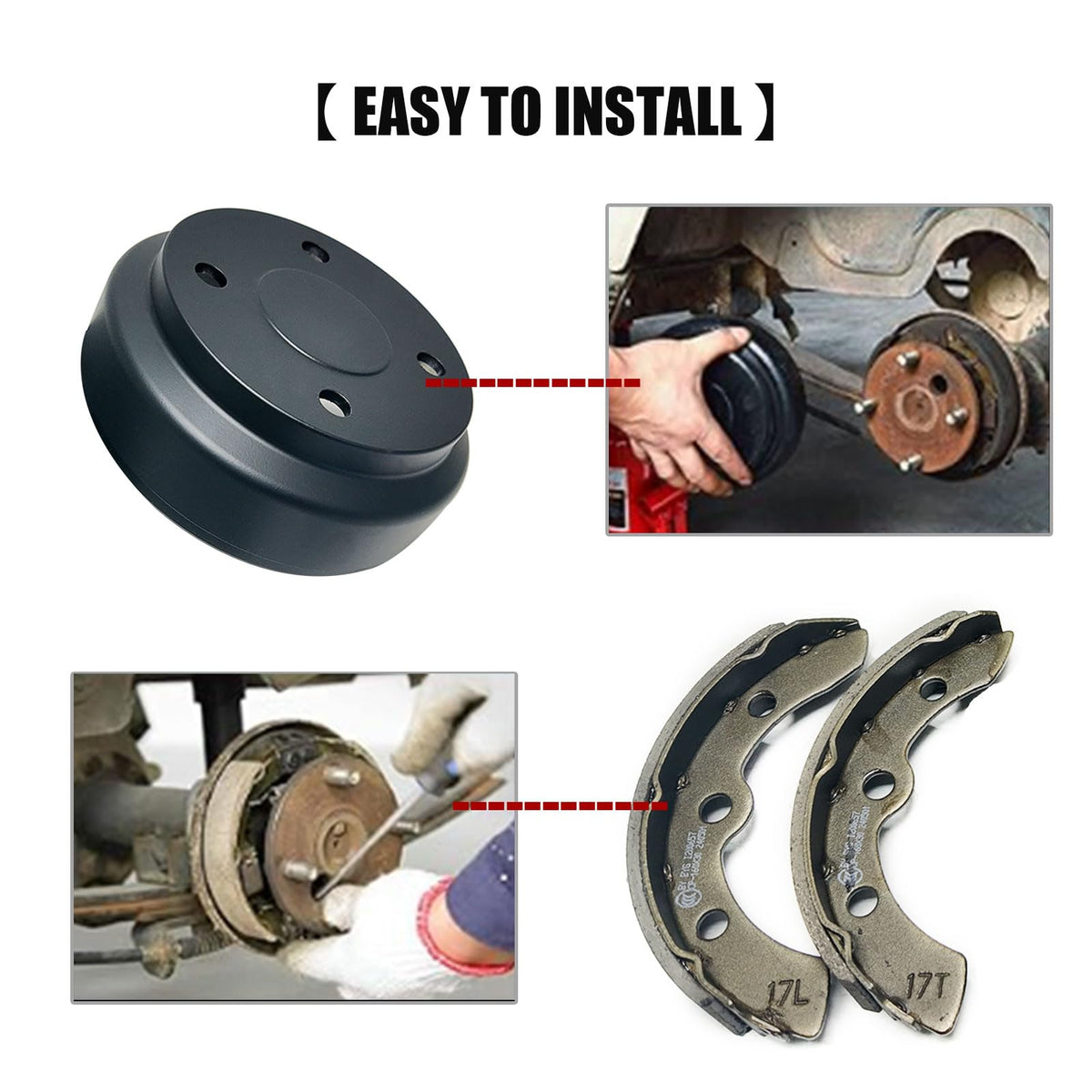 LOSTAR installation-ready brake kit suggests direct fit replacement
