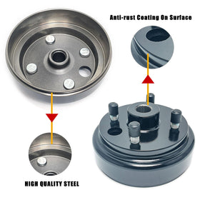 LOSTAR premium metal construction signals durability and heat resilience during braking.