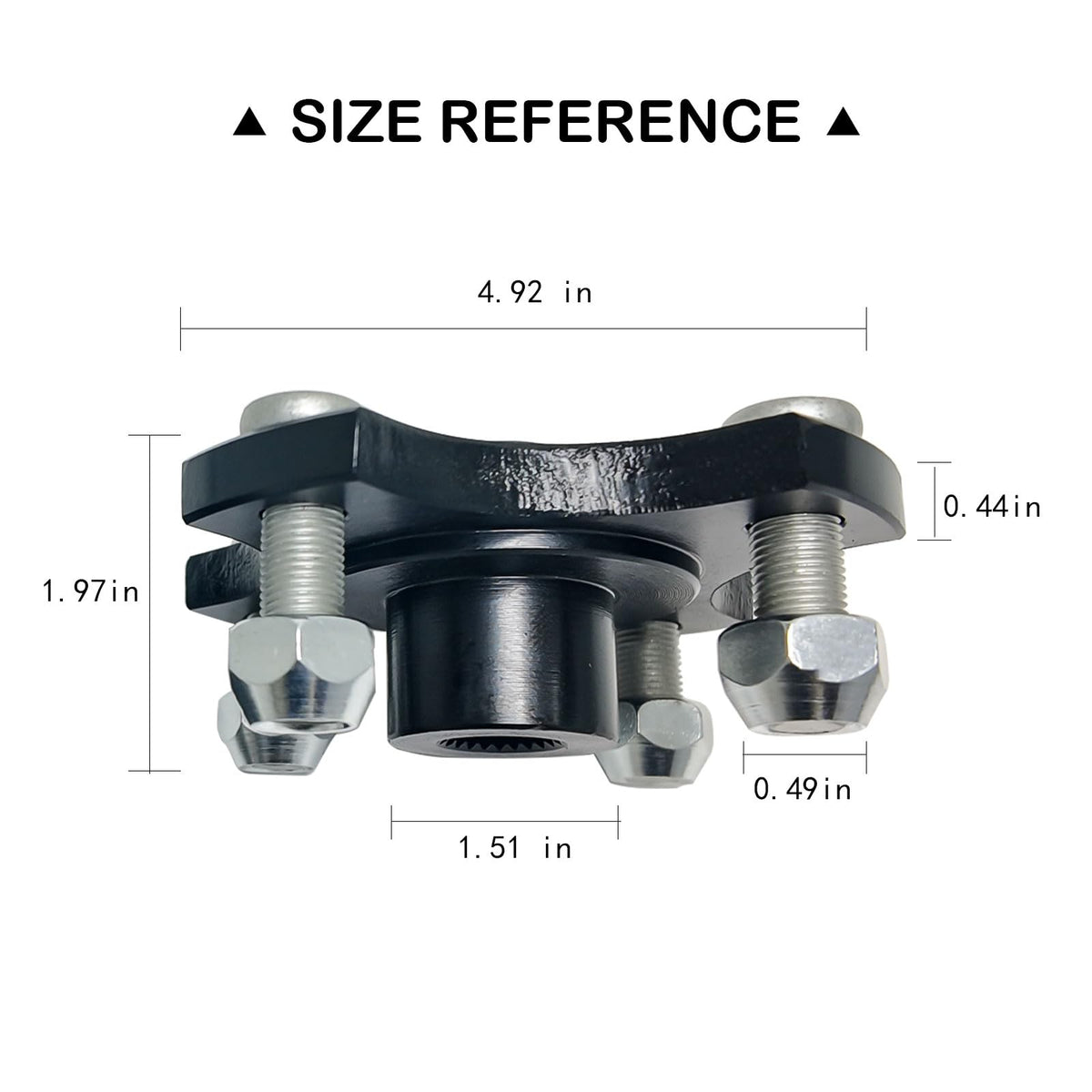 Lostar premium metal hub flange material ensures wear resistance.