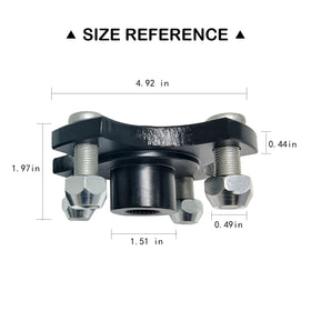 Lostar premium metal hub flange material ensures wear resistance.