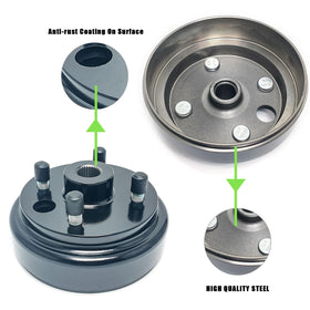 LOSTAR castellated lock nuts and hardware for reliable mounting