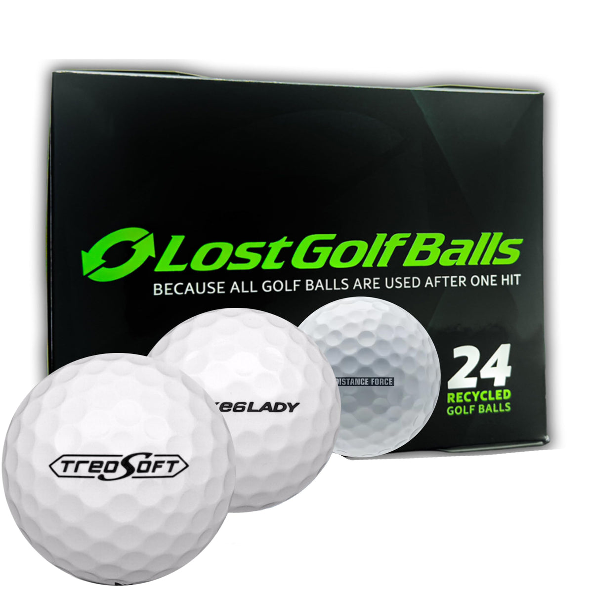 LostGolfBalls Bridgestone mix 24-pack variety models for versatile practice.