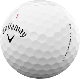 LostGolfBalls Chrome Soft X LS ball offering distance with low spin for longer drives.