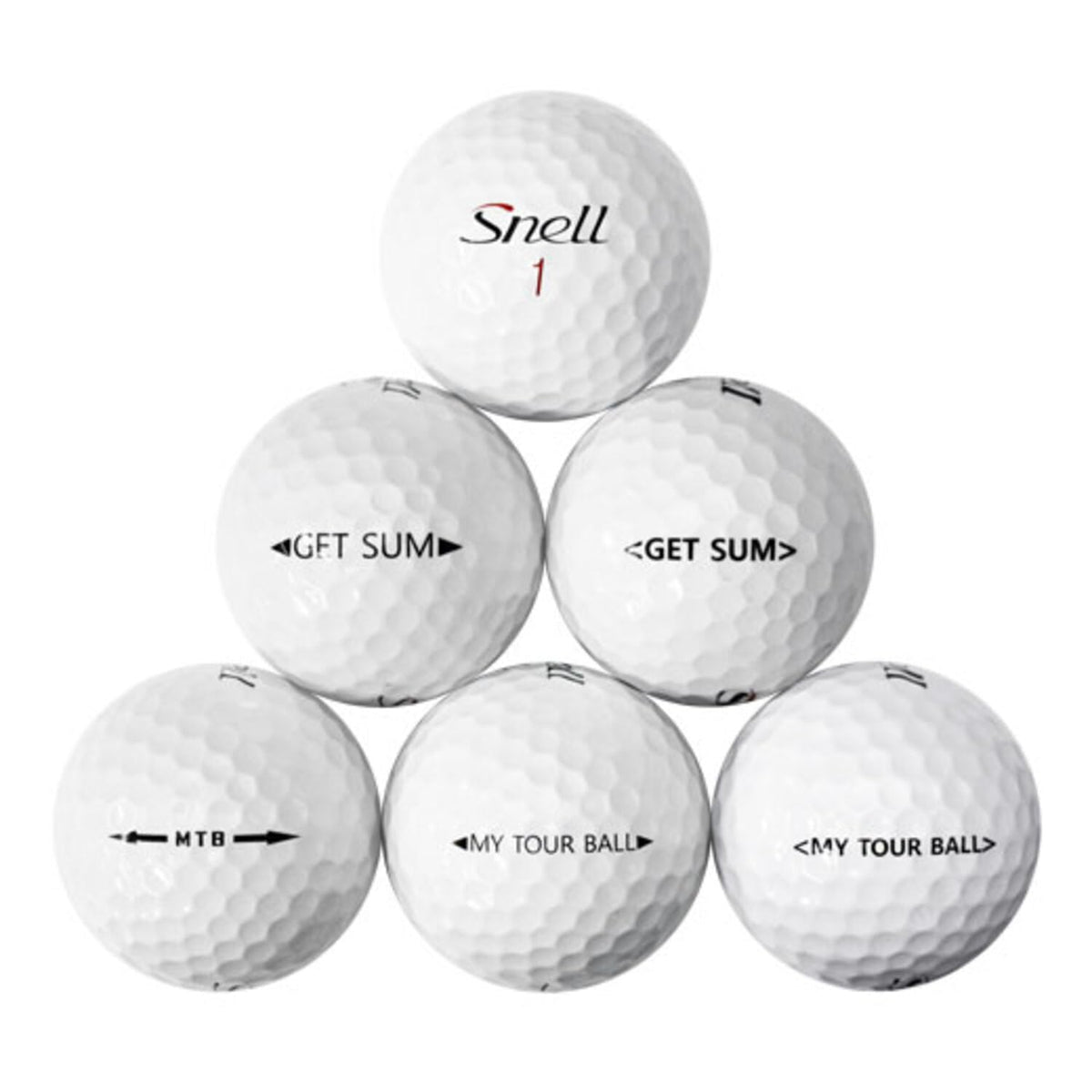 LostGolfBalls Snell MY TOUR ball on the tee-shot setup, suggesting distance potential.