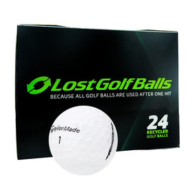 LostGolfBalls SpeedSoft Mint 24-pack showcasing premium recycled golf balls for practice.