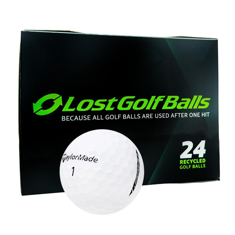 LostGolfBalls SpeedSoft Mint 24-pack showcasing premium recycled golf balls for practice.