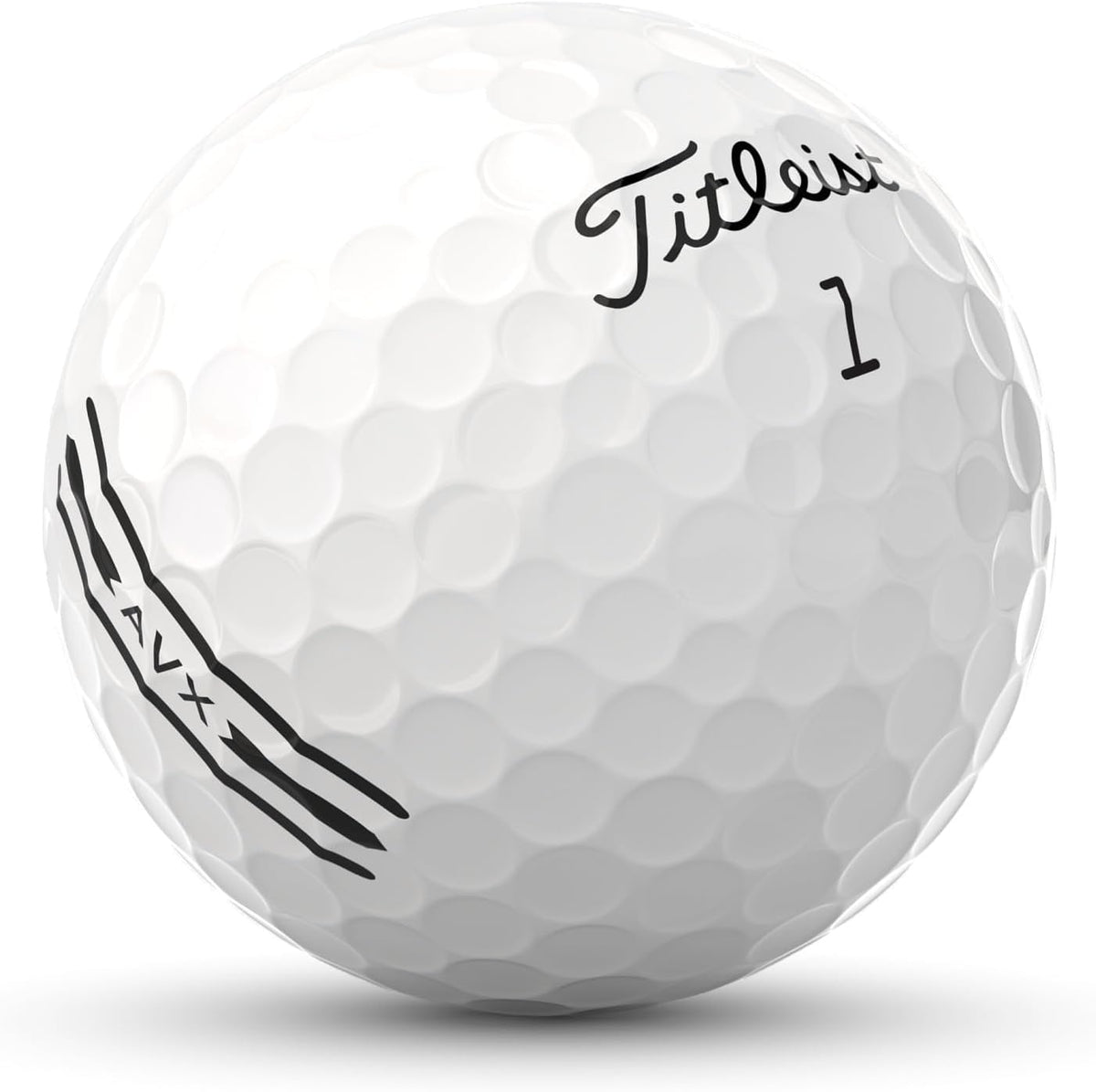 LostGolfBalls Titleist AVX close-up shows soft feel and premium cover