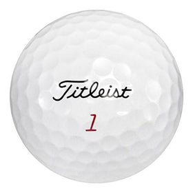 LostGolfBalls Titleist Pro V1X 2014 ball dimple pattern close-up for flight stability