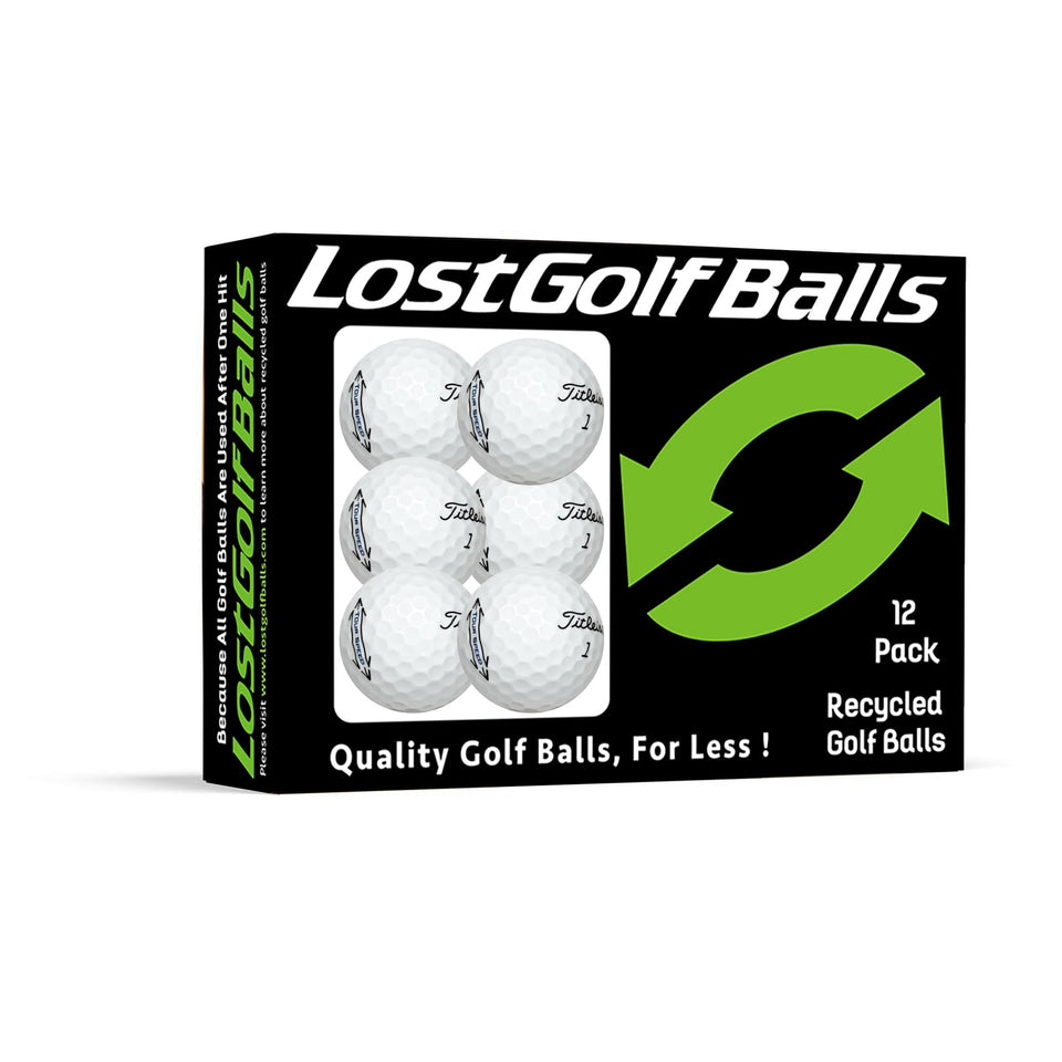 LostGolfBalls Tour Speed ball closeup reveals LSX core and dimples for distance