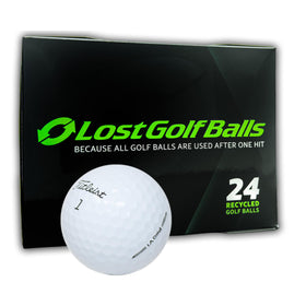 LostGolfBalls Titleist Pro V1 2023 ball closeup highlights greenside control and feel.