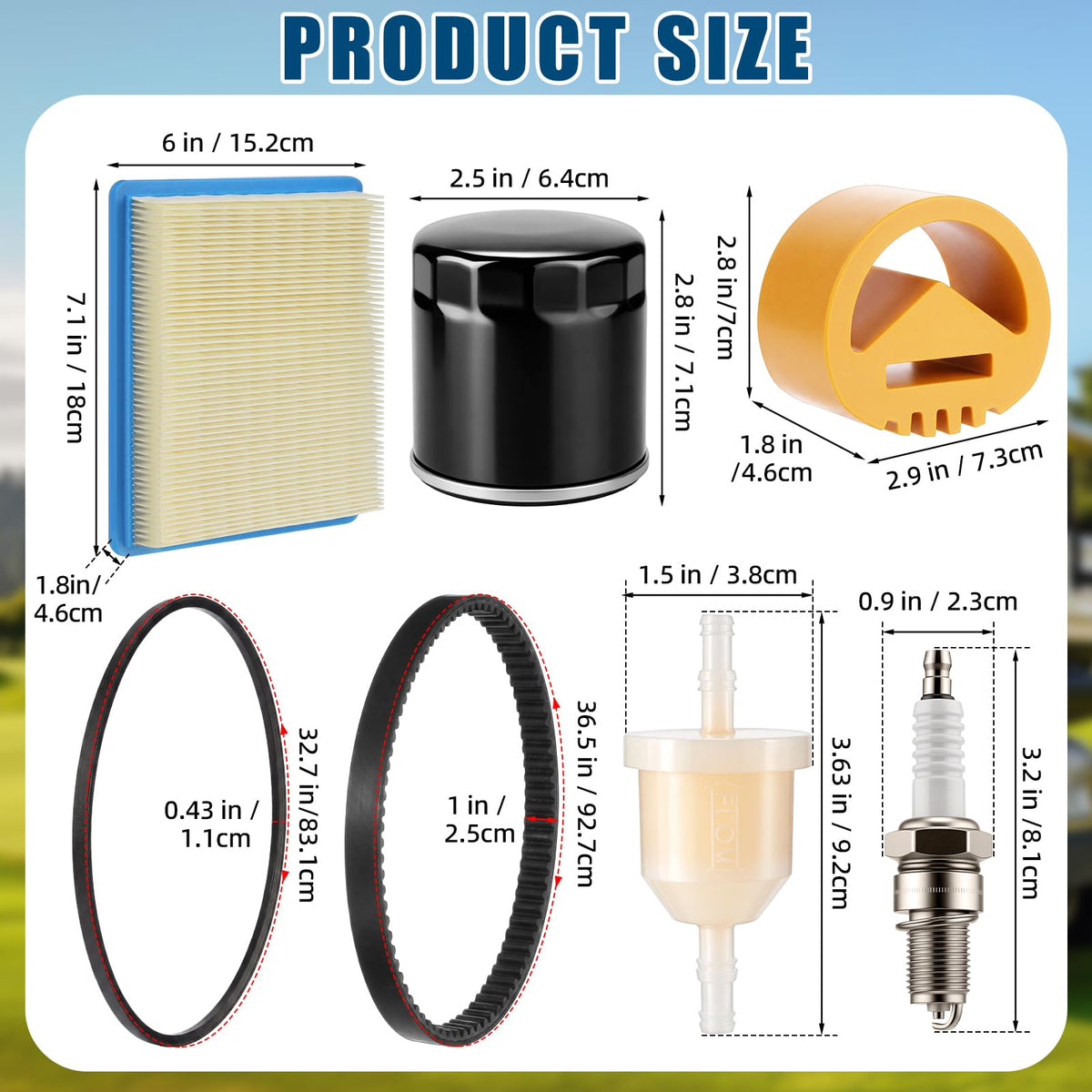 Lounsweer cart tune up kit starter belt supports reliable charging and power delivery.