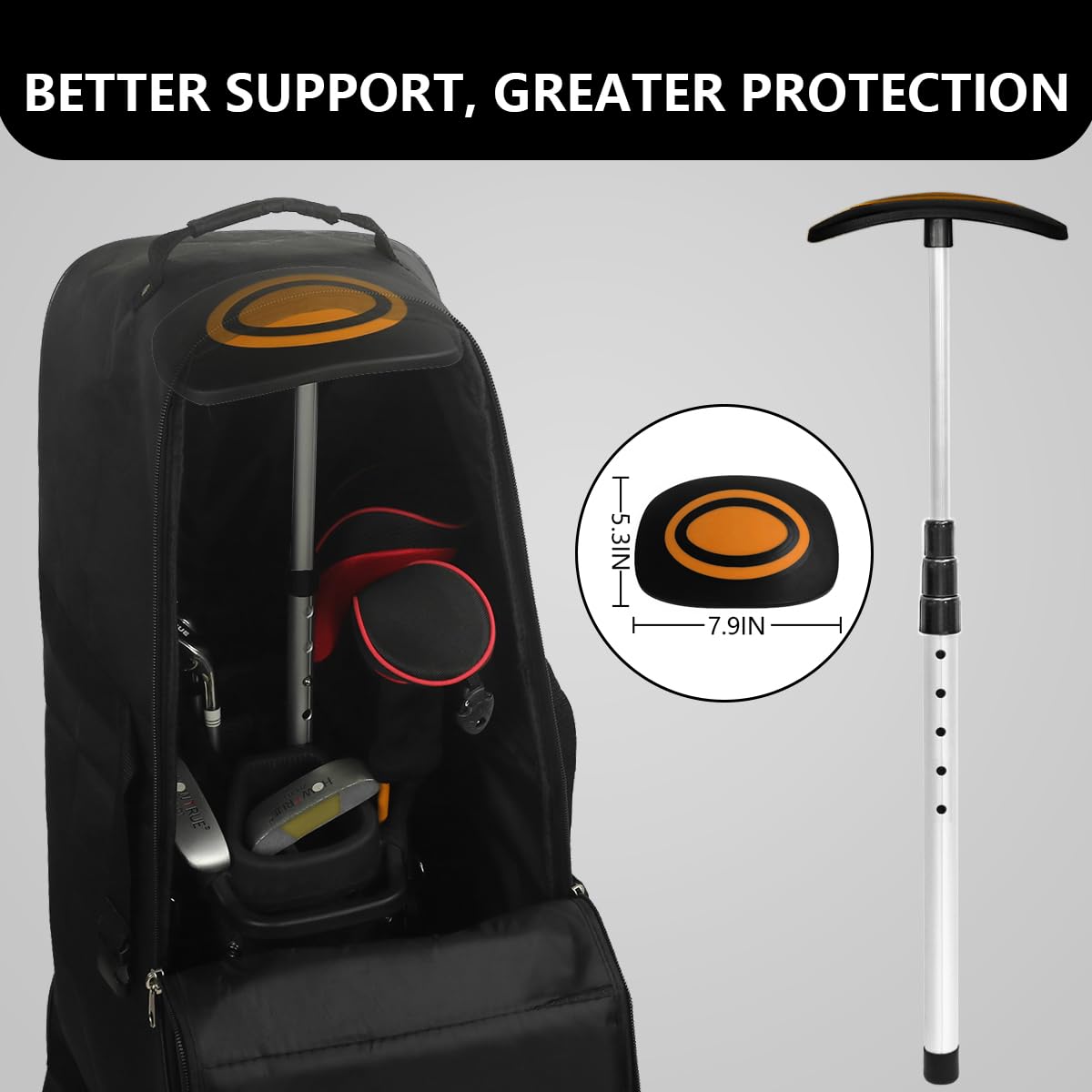 Lovace compact storage collapsible rod design for travel.