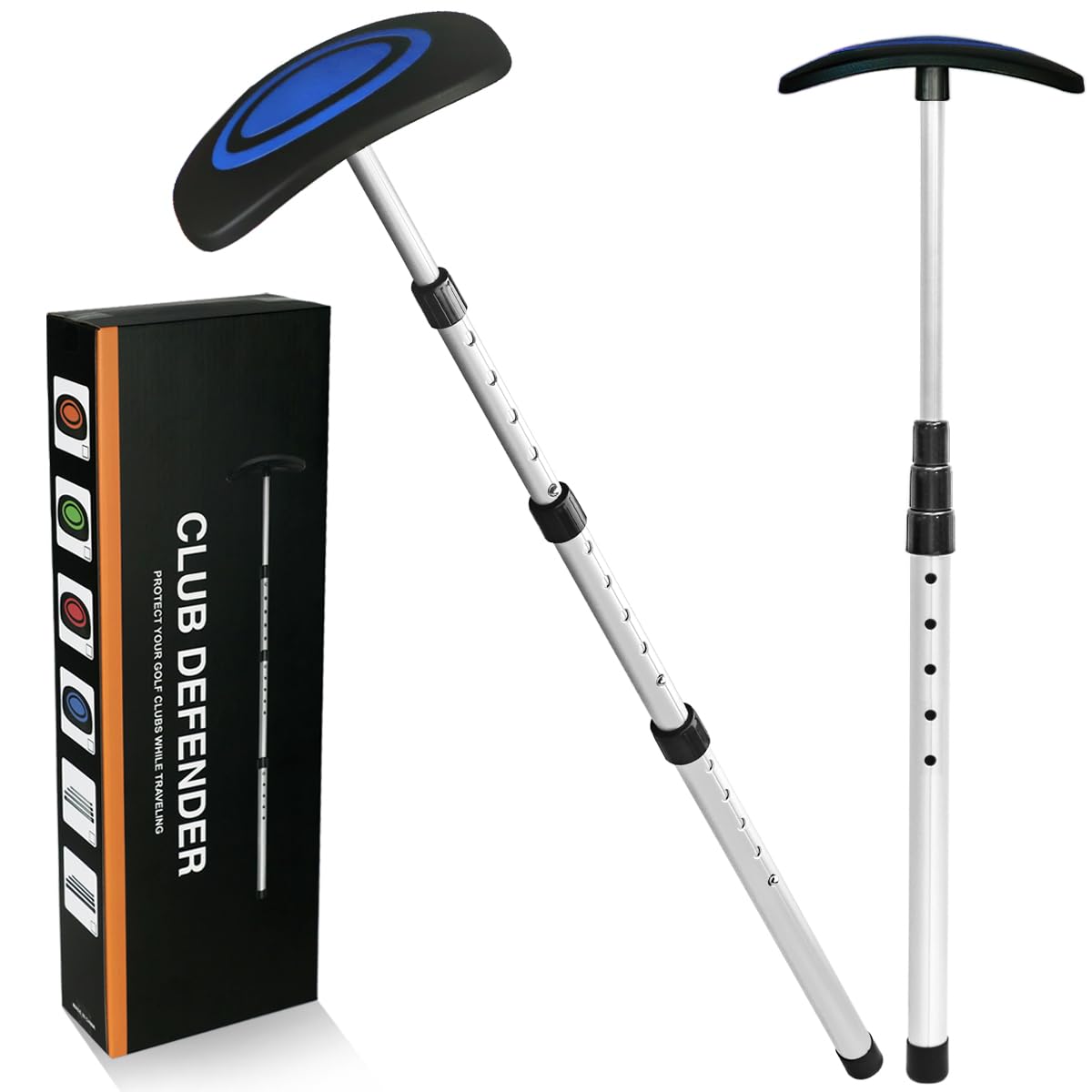 LOVACE golf travel top-cap blue protects club heads during transit.