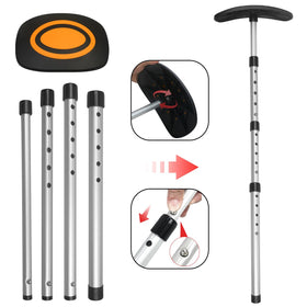 Lovace lightweight aluminum alloy rod for easy travel.