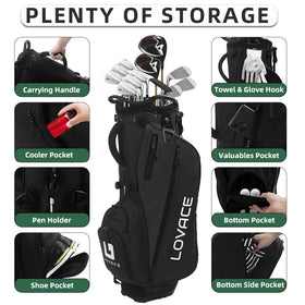 LOVACE lightweight dual straps provide comfortable carry on course.