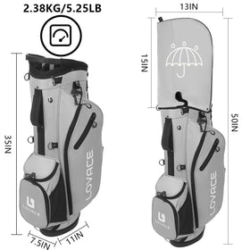 LOVACE lightweight-stand-bag reduces fatigue with padded ergonomic shoulder straps.