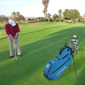 LOVACE Generous pockets help organize balls, tees, gloves and more.