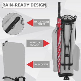 LOVACE stable push-base keeps the bag upright on uneven terrain.