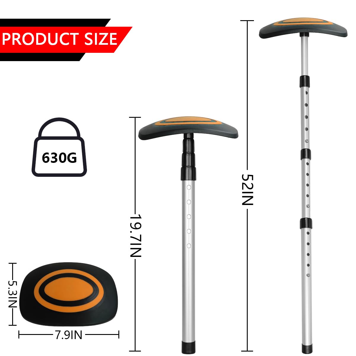 Lovace top-cap upgrade with broad contact surface protecting club heads during transit.