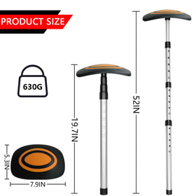 Lovace top-cap upgrade with broad contact surface protecting club heads during transit.
