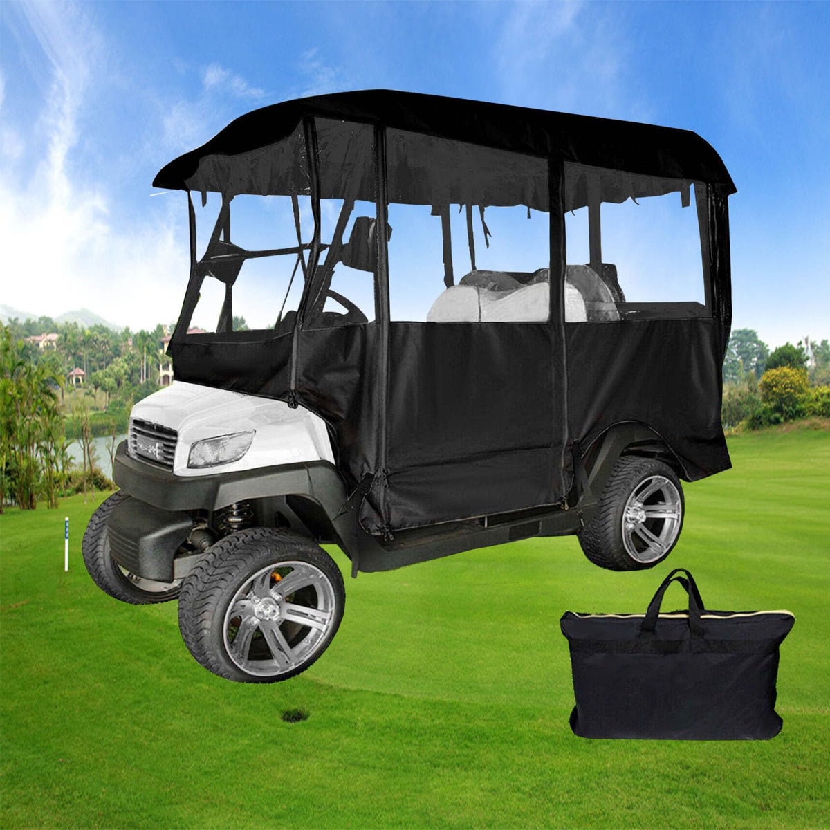 LOVE·FEEL golf cart cover for 4 passengers protects all-season use