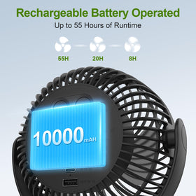 Lovegoo golf cart fan with three speeds for customizable course cooling.