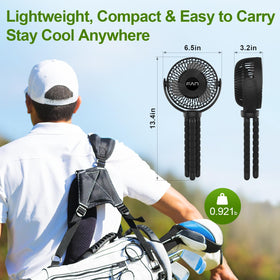 Lovegoo portable fan for indoor and outdoor use.