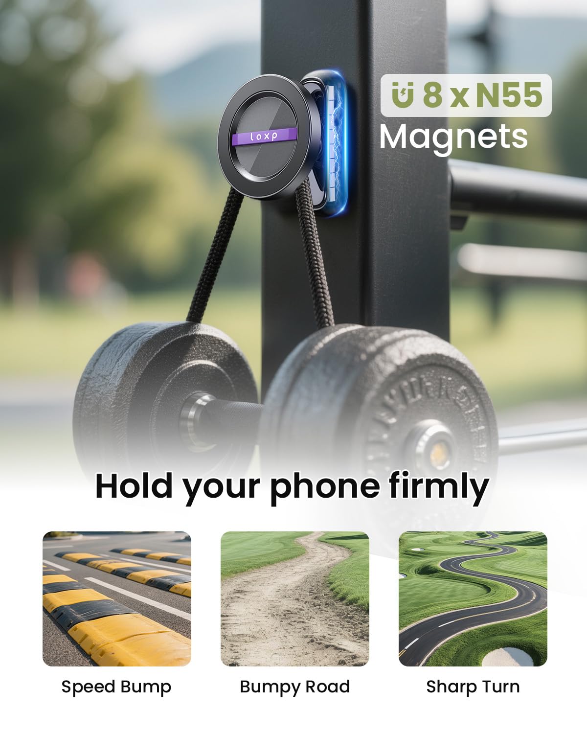 LOXP Upgrade 360° rotation with damped ball joint for flexible viewing