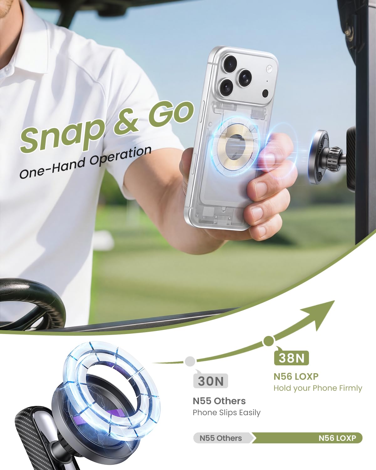 LOXP Upgrade instant one-hand setup shows quick mounting