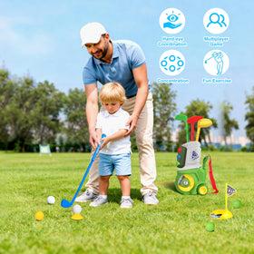 LPFG toddler golf set complete with cart and accessories for organized fun
