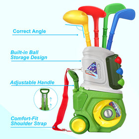 LPFG toddler golf set left handed option for versatile play