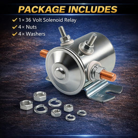 1 solenoid swap kit includes nuts and washers for quick replacement.