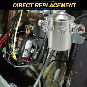 Two main terminals and two control terminals simplify installation.