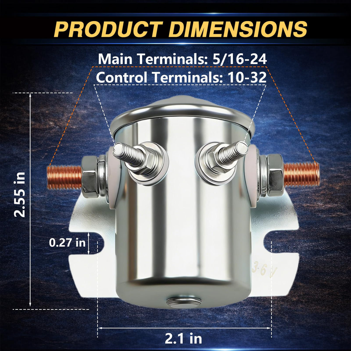 Core 36V coil and safe current ratings help power the starter smoothly.