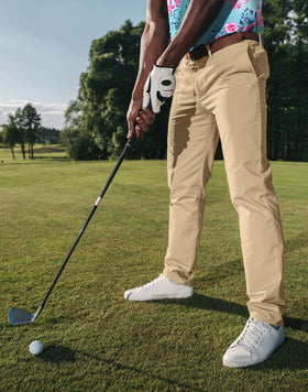 LRD men's stretch golf pants back pocket — easy access on the course