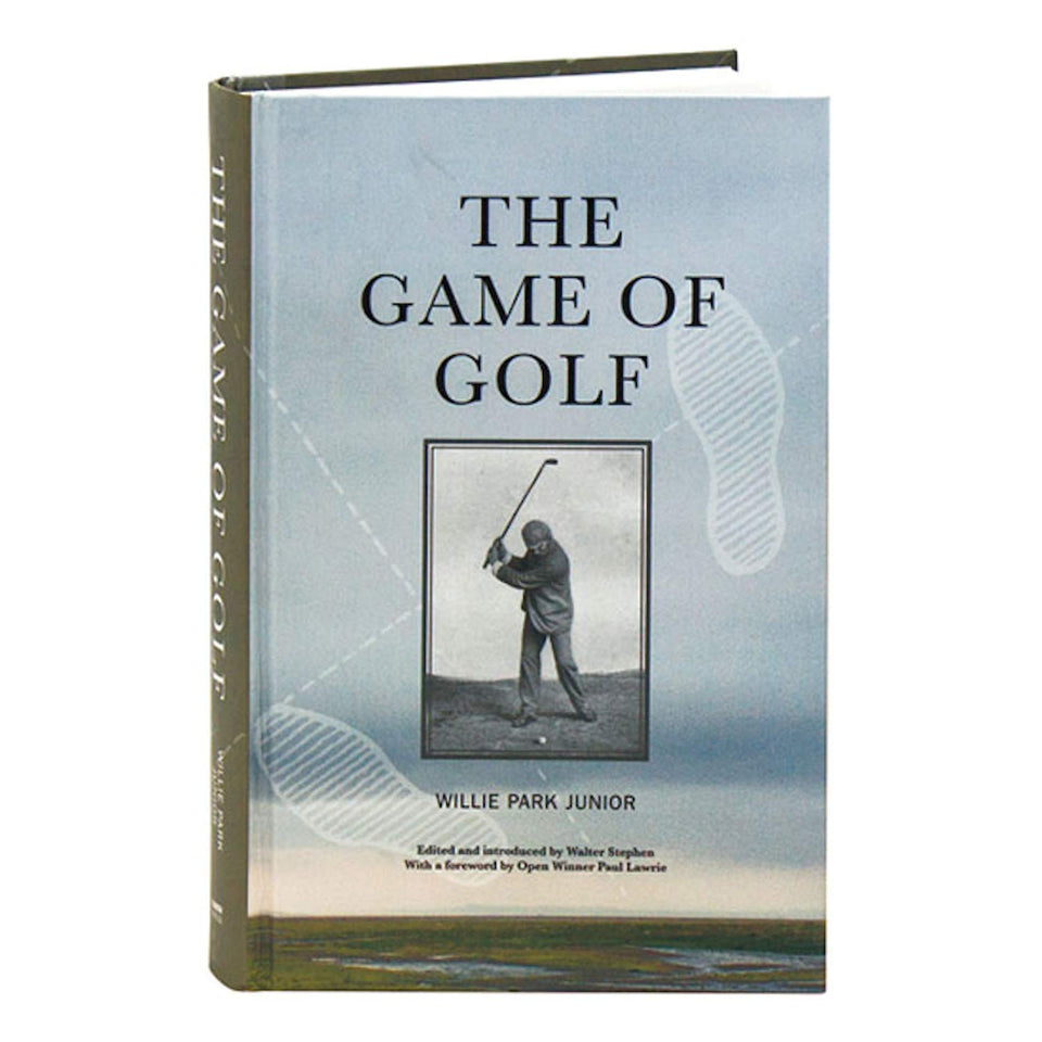 Luath Press The Game of Golf book cover showing a vintage golf scene; ideal gift for enthusiasts.