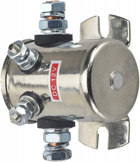 Lucky Seven 300A solenoid relay with nickel-plated cover for durable outdoor use.