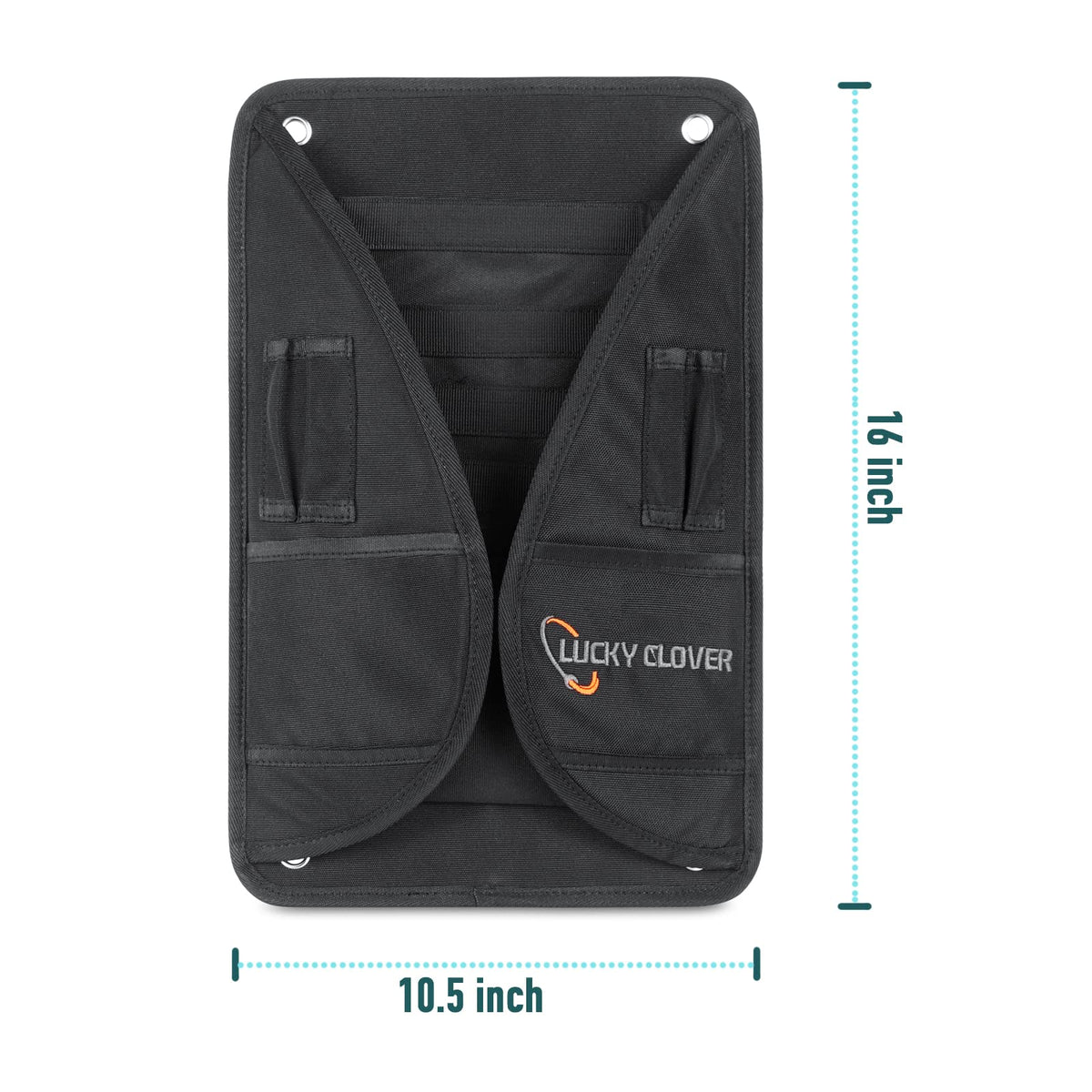 LUCKY CLOVER cart-strap-attachment secures the pouch at a comfortable height.