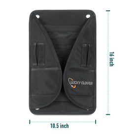 LUCKY CLOVER cart-strap-attachment secures the pouch at a comfortable height.