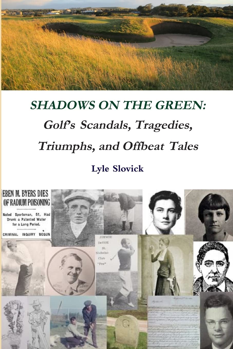 Lulu Shadows on the Green front cover invites golf-history enthusiasts to discover untold stories.
