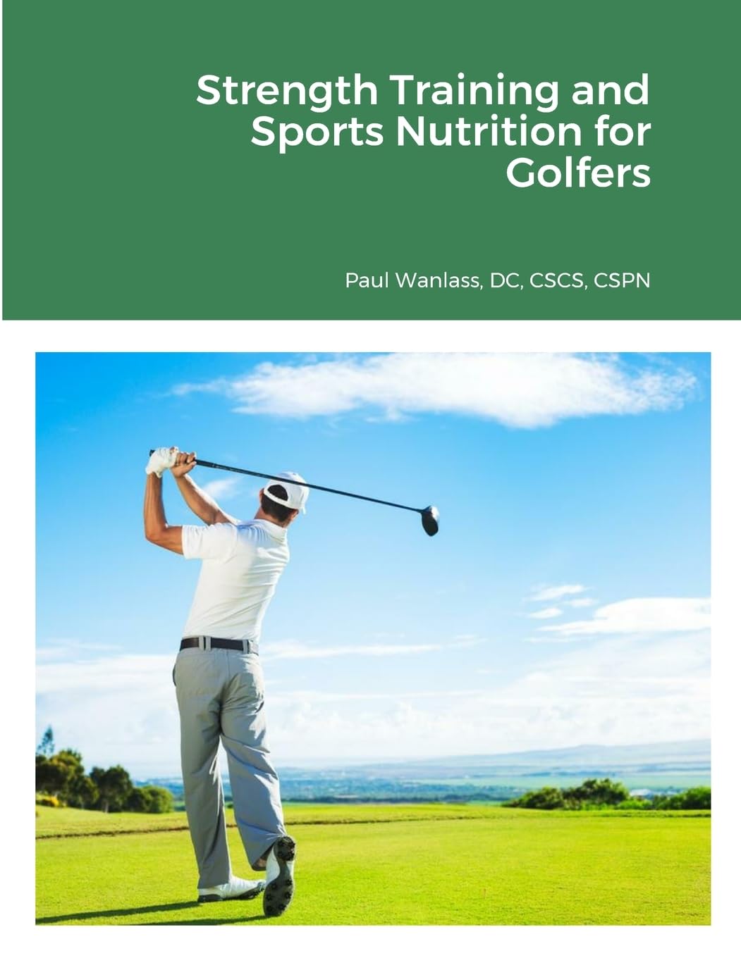 Lulu Strength Training and Sports Nutrition for Golfers book cover showing routines to boost golf strength