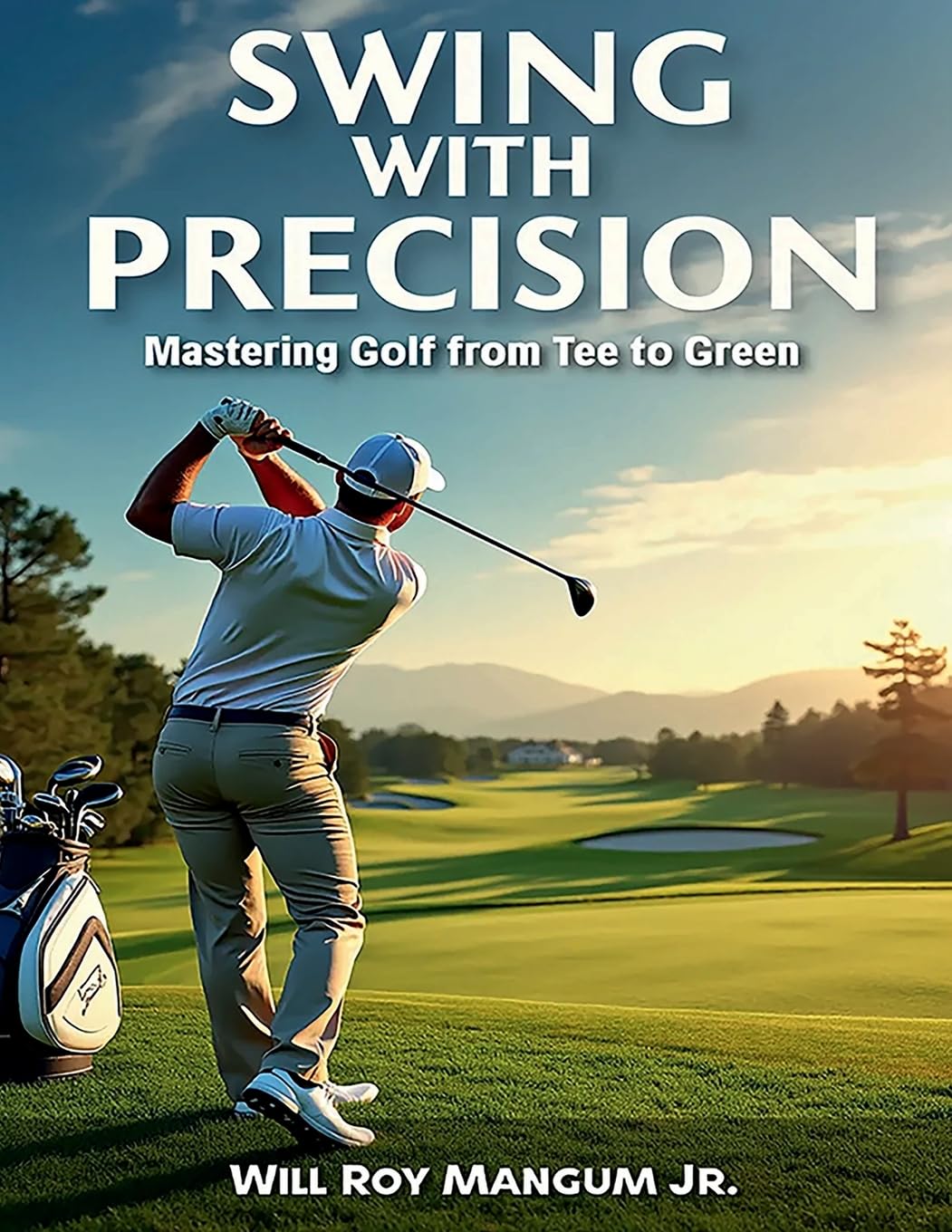 Lulu Swing with Precision book cover highlighting golf strategy and focused practice.