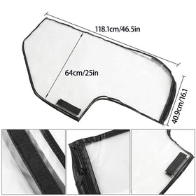 Lunarthos clear PVC rain cover highlights bag contents while remaining durable