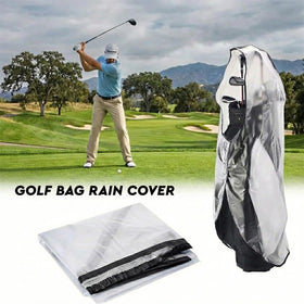 Lunarthos rain cover fits cart and stand bags for on-course protection