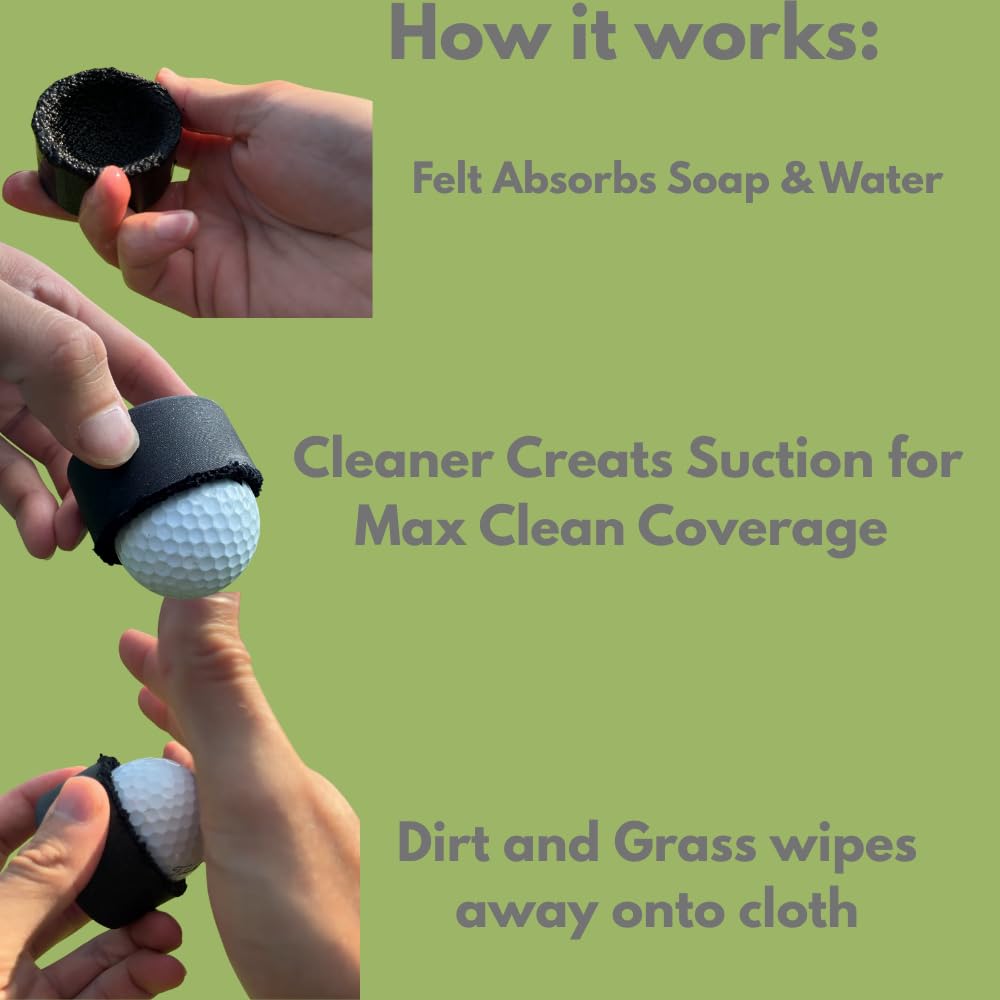 Lunas Ball Washer cart-mount keeps the cleaner within reach on carts.